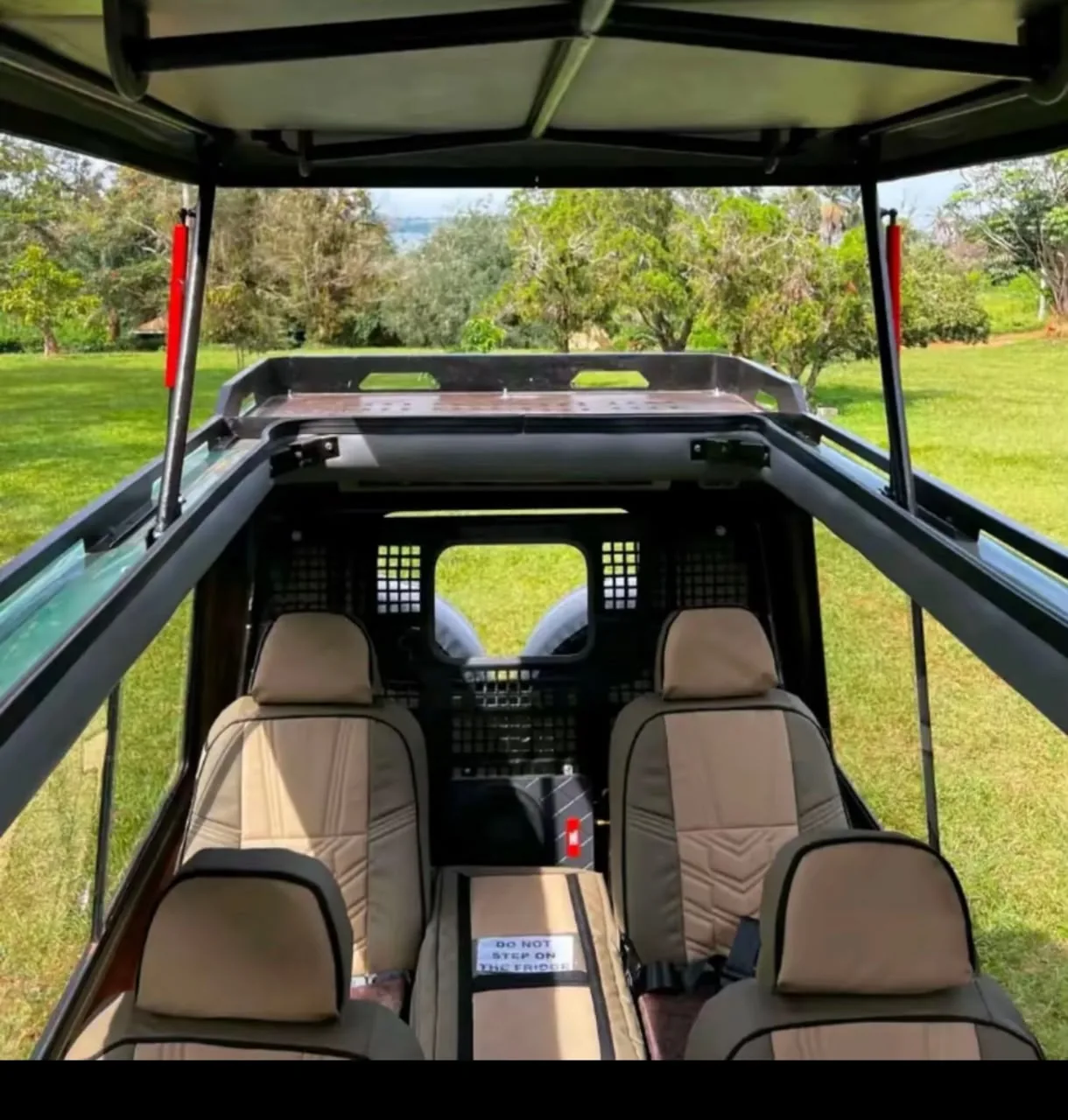 Comfortable safari vehicle interior